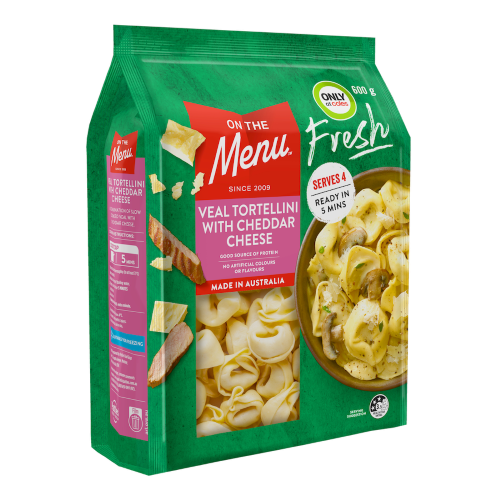 Fresh Veal Tortellini with Cheddar Cheese 600g